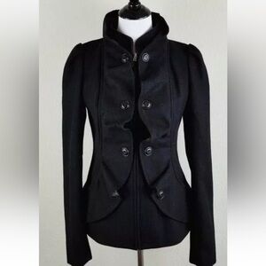 Anthropologie Idra Cream Confection Jacket.  Black.  Size 6.
